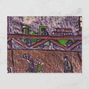 BREWERY TRAIN POSTCARD
