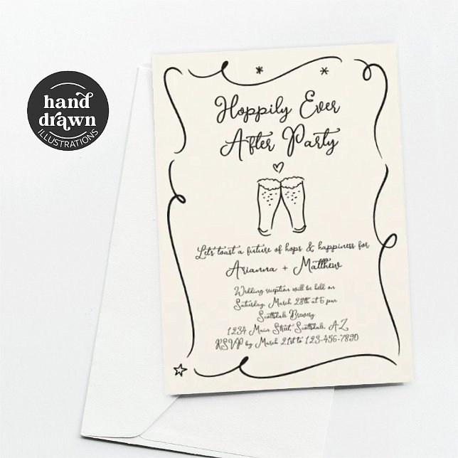 Brewery Wedding Reception Only Invitation (Creator Uploaded)
