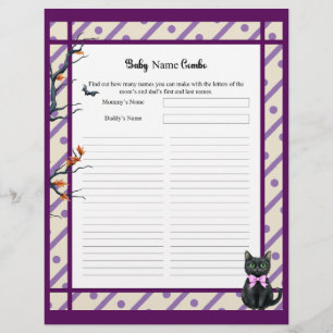 Brewing A Baby_  Baby Name Combo Shower game Custom Letterhead