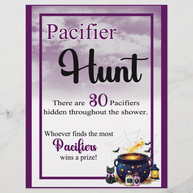 Brewing A Baby _Pacifier Bag Hunt Custom Letterhead (Front)
