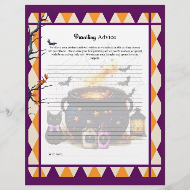 Brewing A Baby _Parent Advice Custom Letterhead (Front)