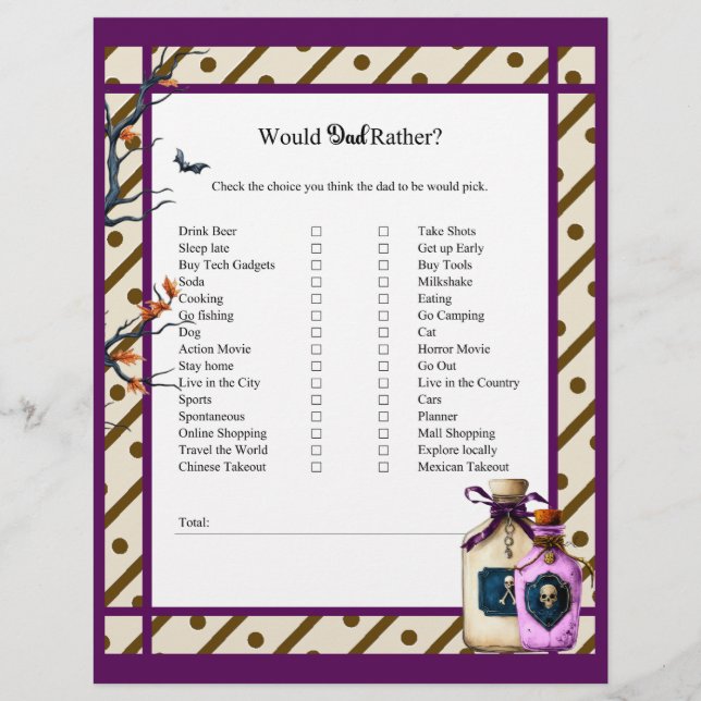 Brewing A Baby_ Would Dad Rather Custom Letterhead (Front)