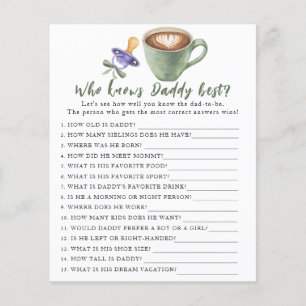 Brewing baby shower - Game Who knows daddy best