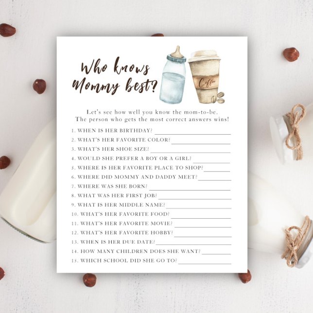 Brewing baby shower - Who knows mummy best (Creator Uploaded)