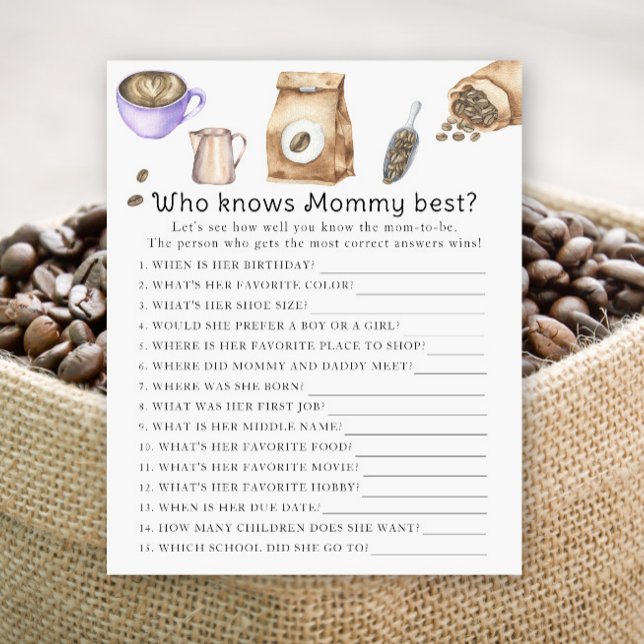 Brewing baby shower - Who knows mummy best (Creator Uploaded)