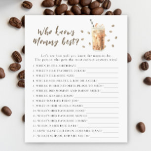 Brewing baby shower - Who knows mummy best