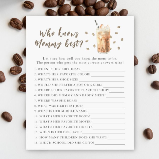 Brewing baby shower - Who knows mummy best (Creator Uploaded)