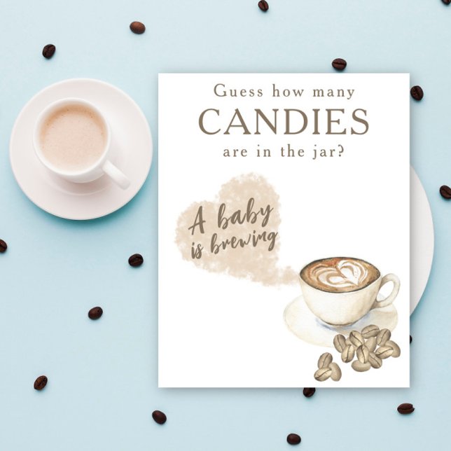 Brewing coffee - How many candies are in the jar Poster (Creator Uploaded)