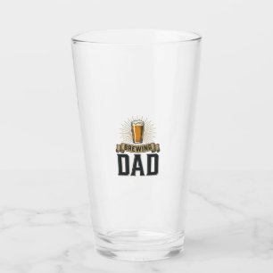 Brewing Dad Beer Vintage Engraving Shirt Design_1 Glass