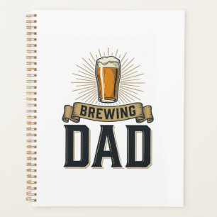Brewing Dad Beer Vintage Engraving Shirt Design_1 Planner