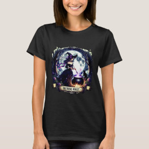 "Brewing Magic" Halloween Witch Shirt