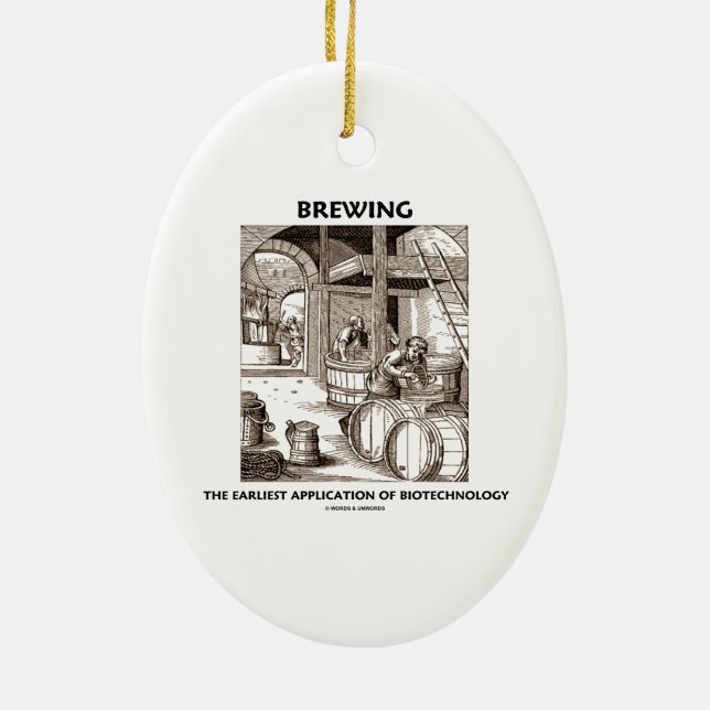 Brewing The Earliest Application Of Biotechnology Ceramic Tree Decoration (Back)