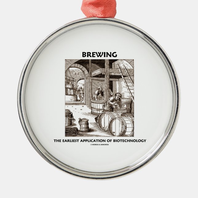 Brewing The Earliest Application Of Biotechnology Metal Tree Decoration (Front)