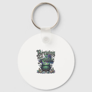 Brewing Trouble Cauldron Dragon Alchemy Crystals H Key Ring