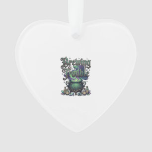 Brewing Trouble Cauldron Dragon Alchemy Crystals H Ornament