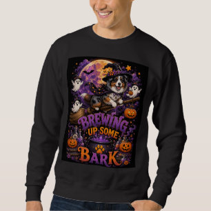 Brewing Up Some Bark Australian Shepherd Witch Hal Sweatshirt