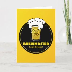 Brewmaster Beer Fathers Day Card