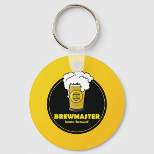 Brewmaster Beer home-brewed Dad Key Ring