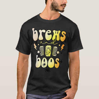 Brews And Boos, Funny Ghost Spooky, Halloween Ghos T-Shirt