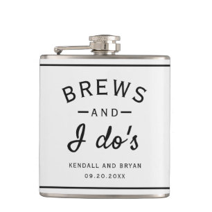 Brews and I Do's Brewery Theme Wedding Flask