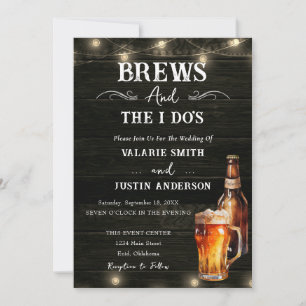 Brews and I Do's Casual Wedding Invitation
