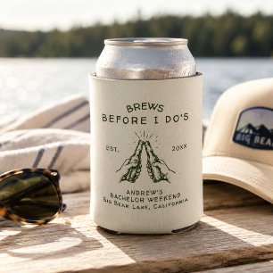 Brews Before I Do's Bachelor Party Custom Can Cooler