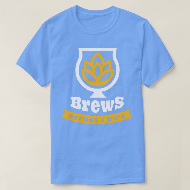 Brews Before I Dox27s Bachelor Party T-Shirt (Design Front)