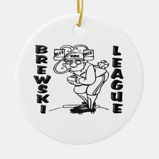 Brewski League Ceramic Tree Decoration (Front)