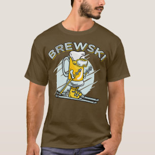 Brewski  Skiing Beer for Winter Sport  T-Shirt