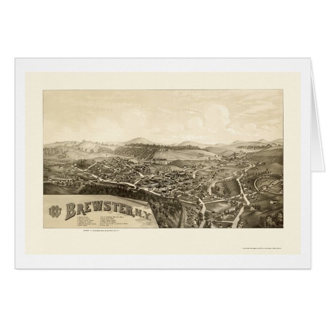 Brewster, NY Panoramic Map - 1887 (Front Horizontal)