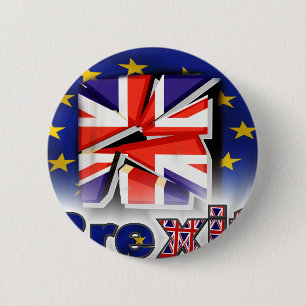 brexit 6 cm round badge