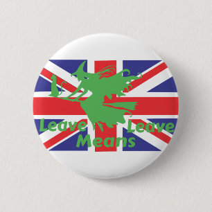 brexit 6 cm round badge