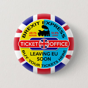 Brexit 6 Cm Round Badge