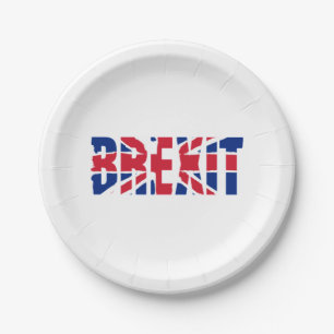 Brexit- Brexit Vote Europe British Politics Clothi Paper Plate