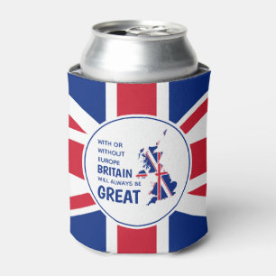BREXIT Britain Always Great Patriotic Union Jack Can Cooler