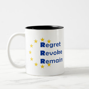 Brexit Design Two-Tone Coffee Mug