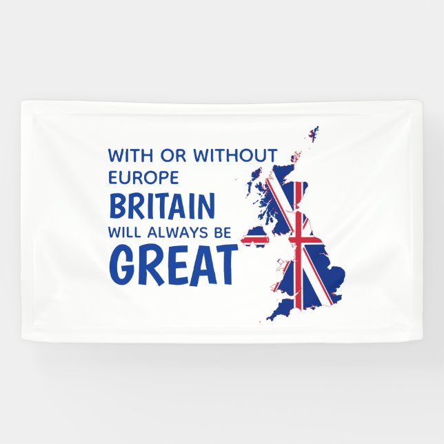 BREXIT GREAT BRITAIN EUROPE BANNER (Horizontal)