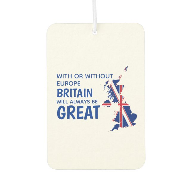 BREXIT GREAT BRITAIN EUROPE CAR AIR FRESHENER (Front)