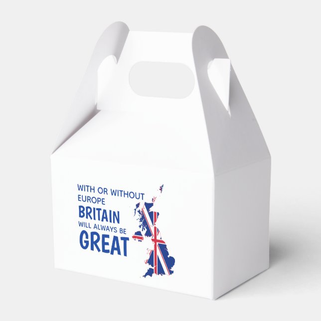 BREXIT GREAT BRITAIN EUROPE FAVOUR BOX (Front Side)