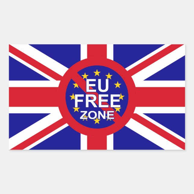 Brexit Rectangular Sticker (Front)