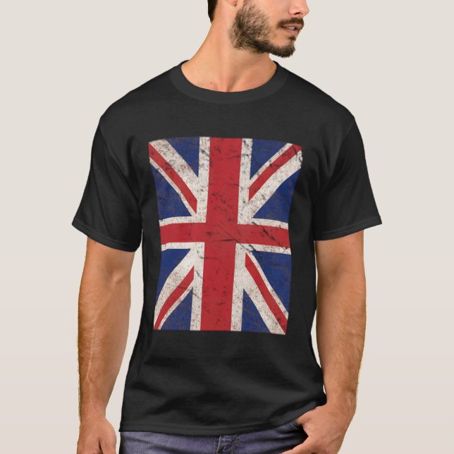 Brexit Uk British Union Jack Flag T-Shirt (Front)