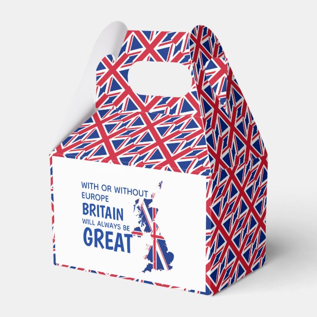 BREXIT Union Jack GREAT BRITAIN Europe Favour Box (Front Side)