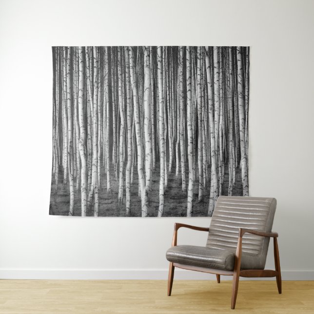 Brezový grove birch trees, russia tapestry (In Situ (Horizontal))