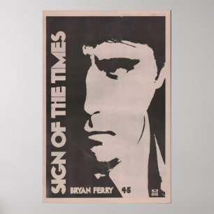 BRIAN FERRY Poster - 1978 org. NME - Sign of the