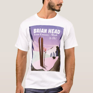 Brian Head, Iron county Utah, USA Ski poster T-Shirt