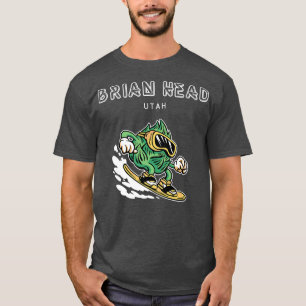 Brian Head Utah  Funny Snowboarding Beer Hops  T-Shirt