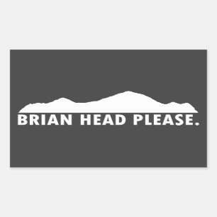 Brian Head Utah Please Rectangular Sticker