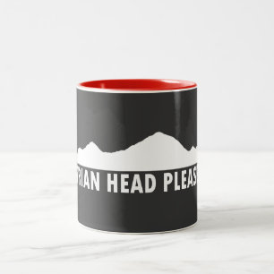 Brian Head Utah Please Two-Tone Coffee Mug