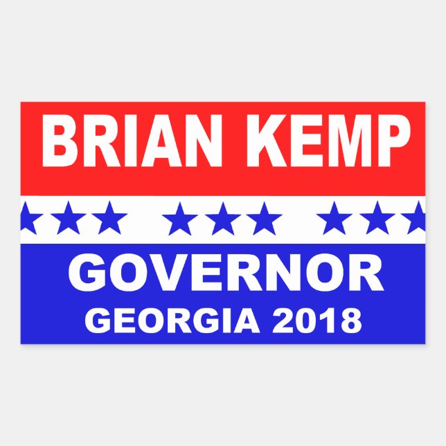 Brian Kemp Governor Georgia 2018 Sticker (Front)