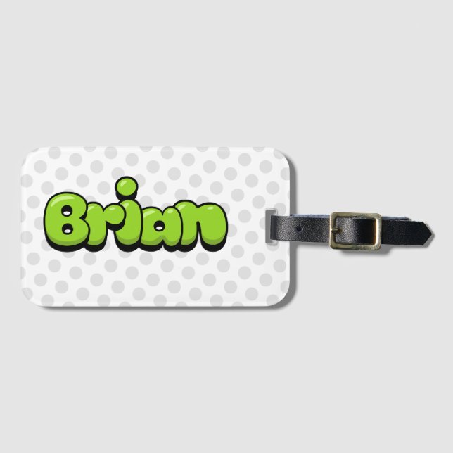 Brian Luggage Tag (Front Horizontal)